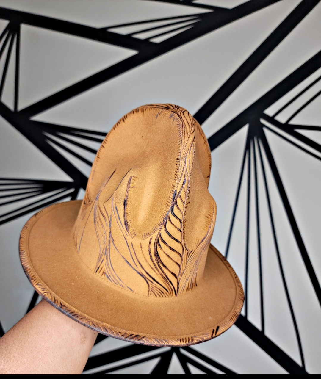 Wool Asymmetrical Top Hat