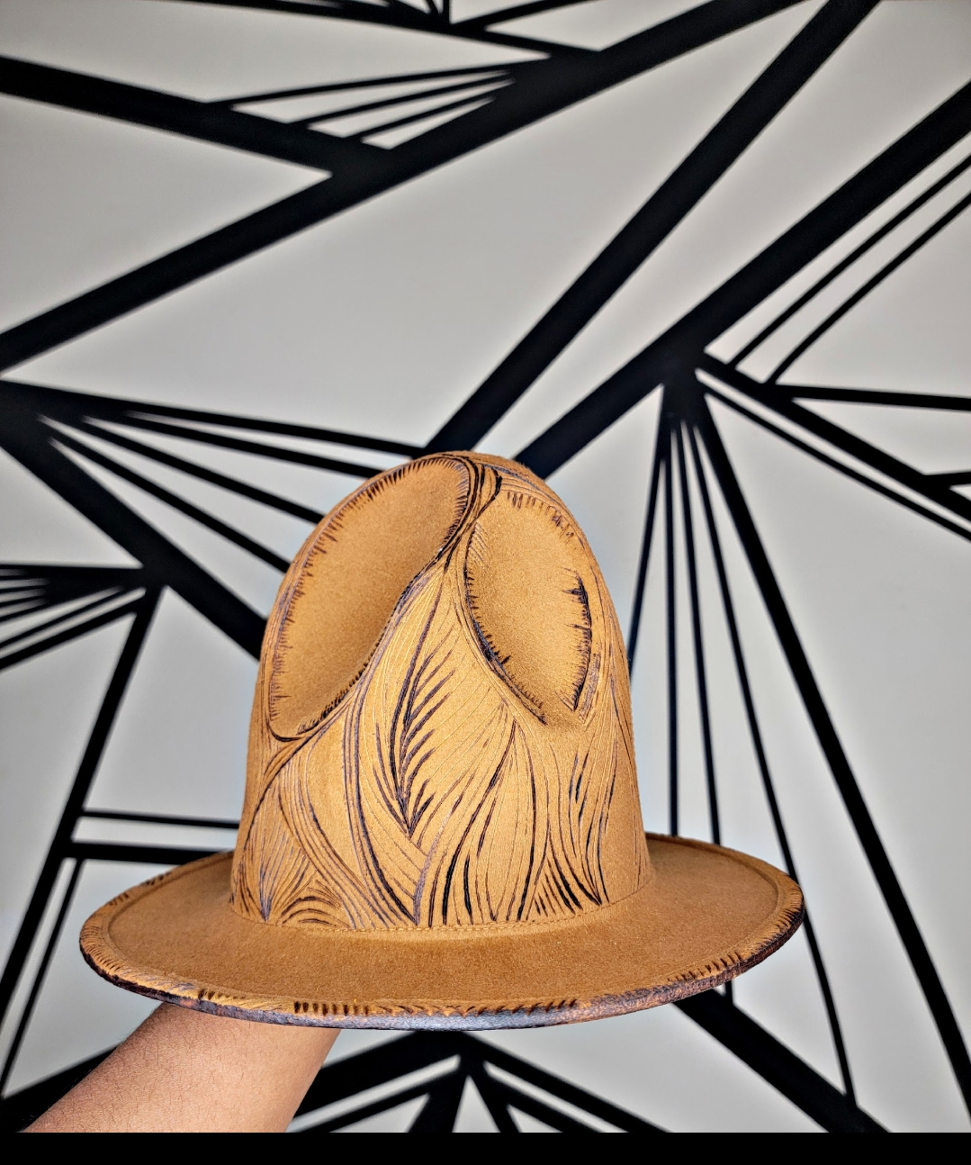 Wool Asymmetrical Top Hat