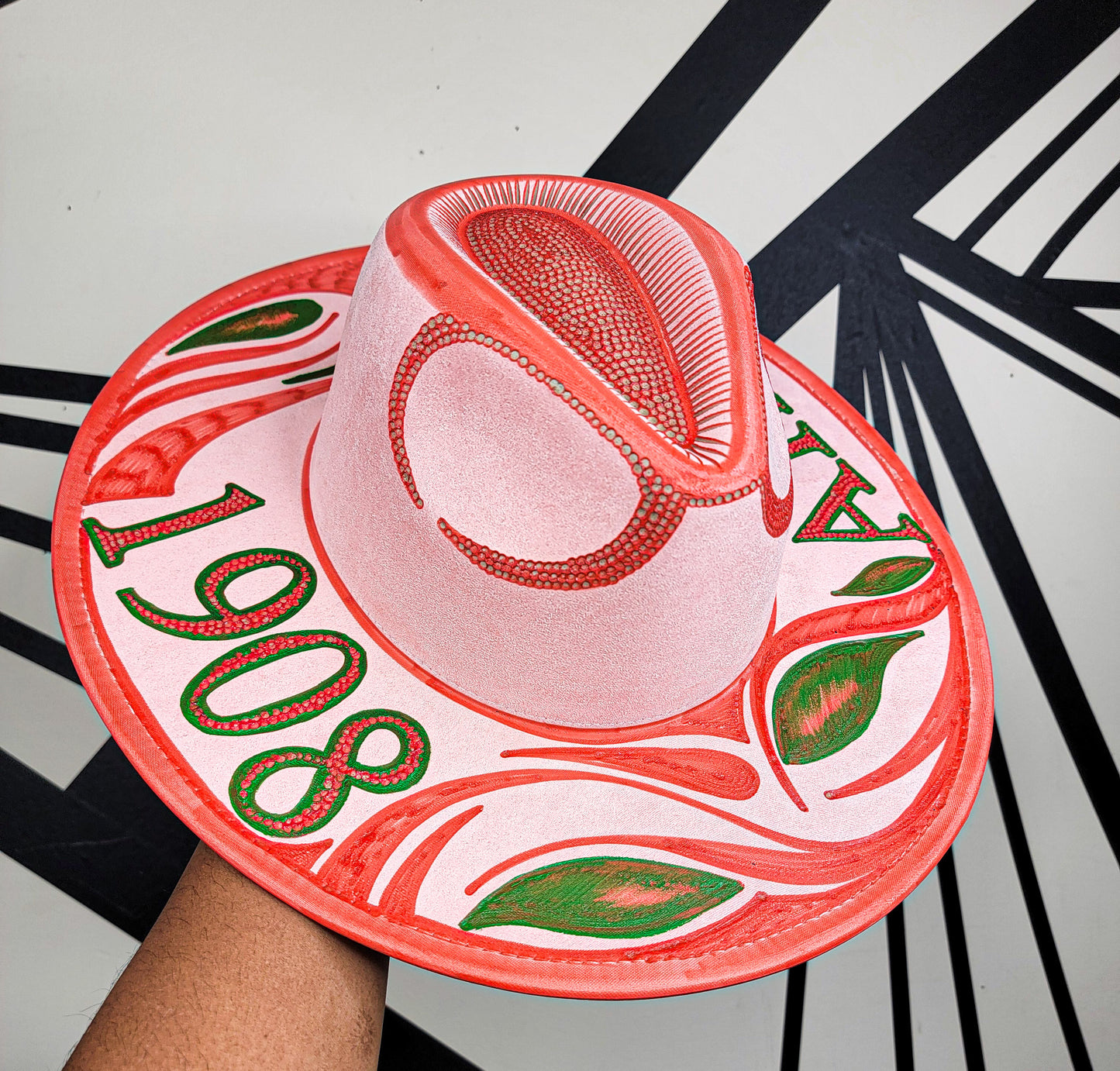 Alpha Kappa Alpha Wide Brim Fedora