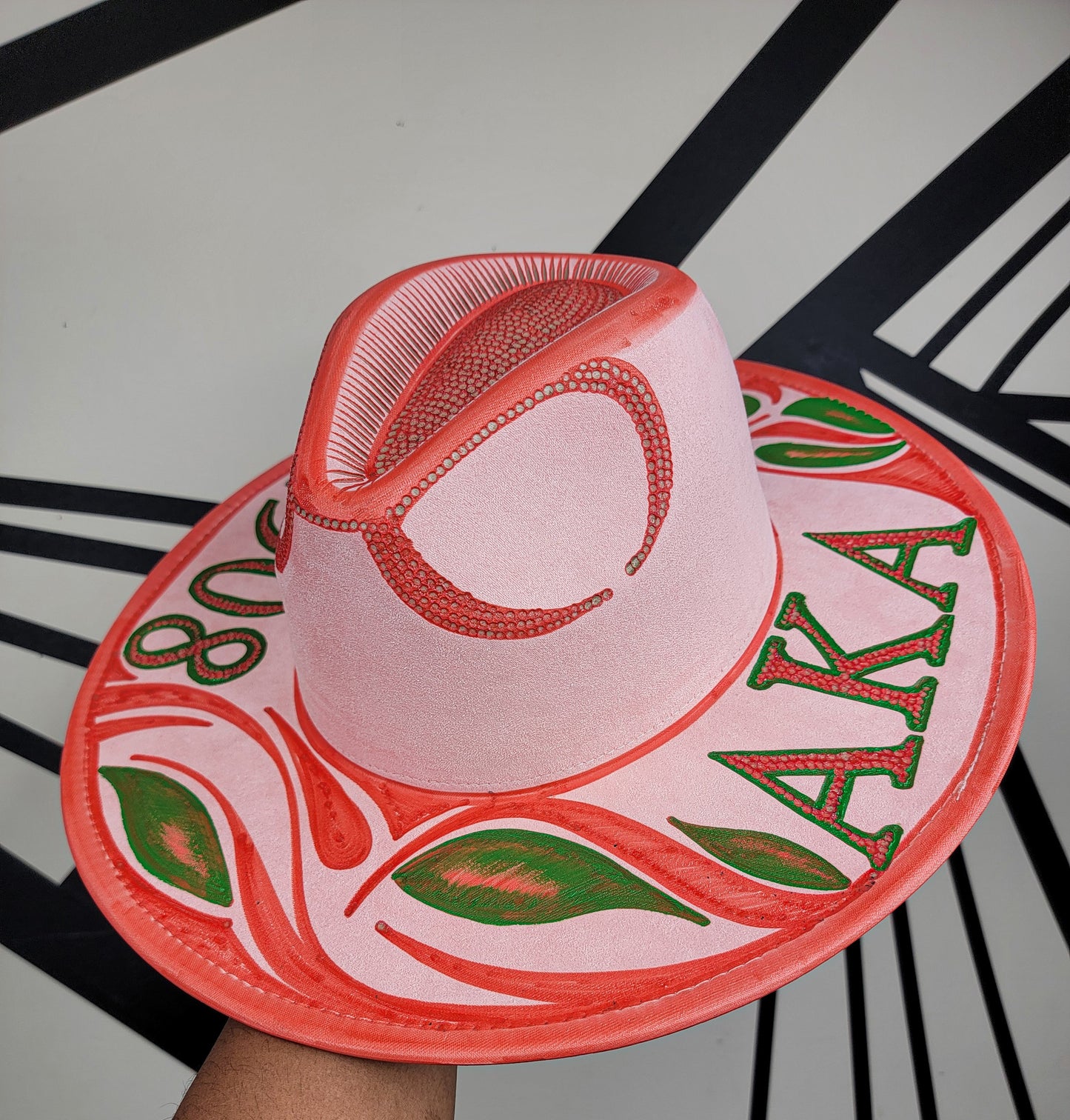 Alpha Kappa Alpha Wide Brim Fedora