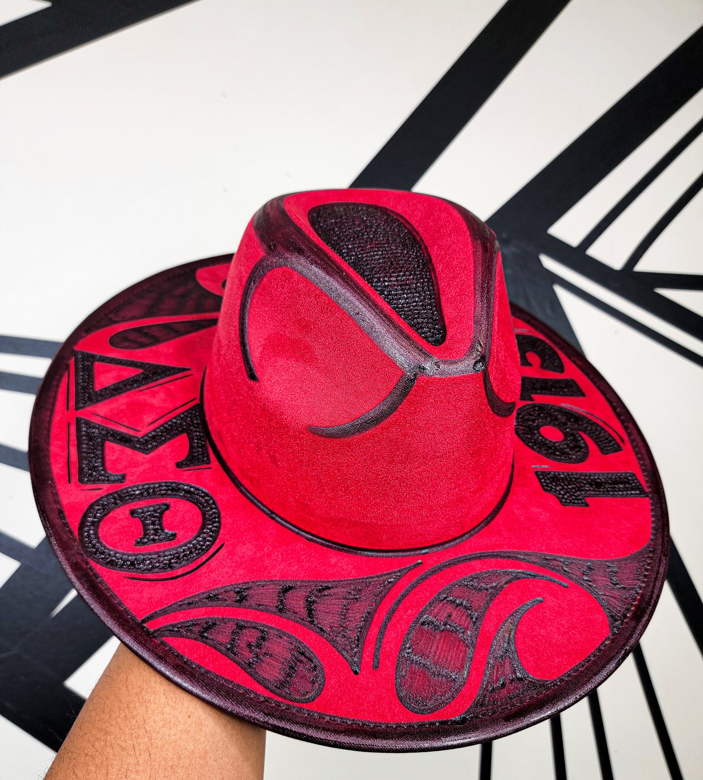 Crimson Delta Sigma Theta Fedora