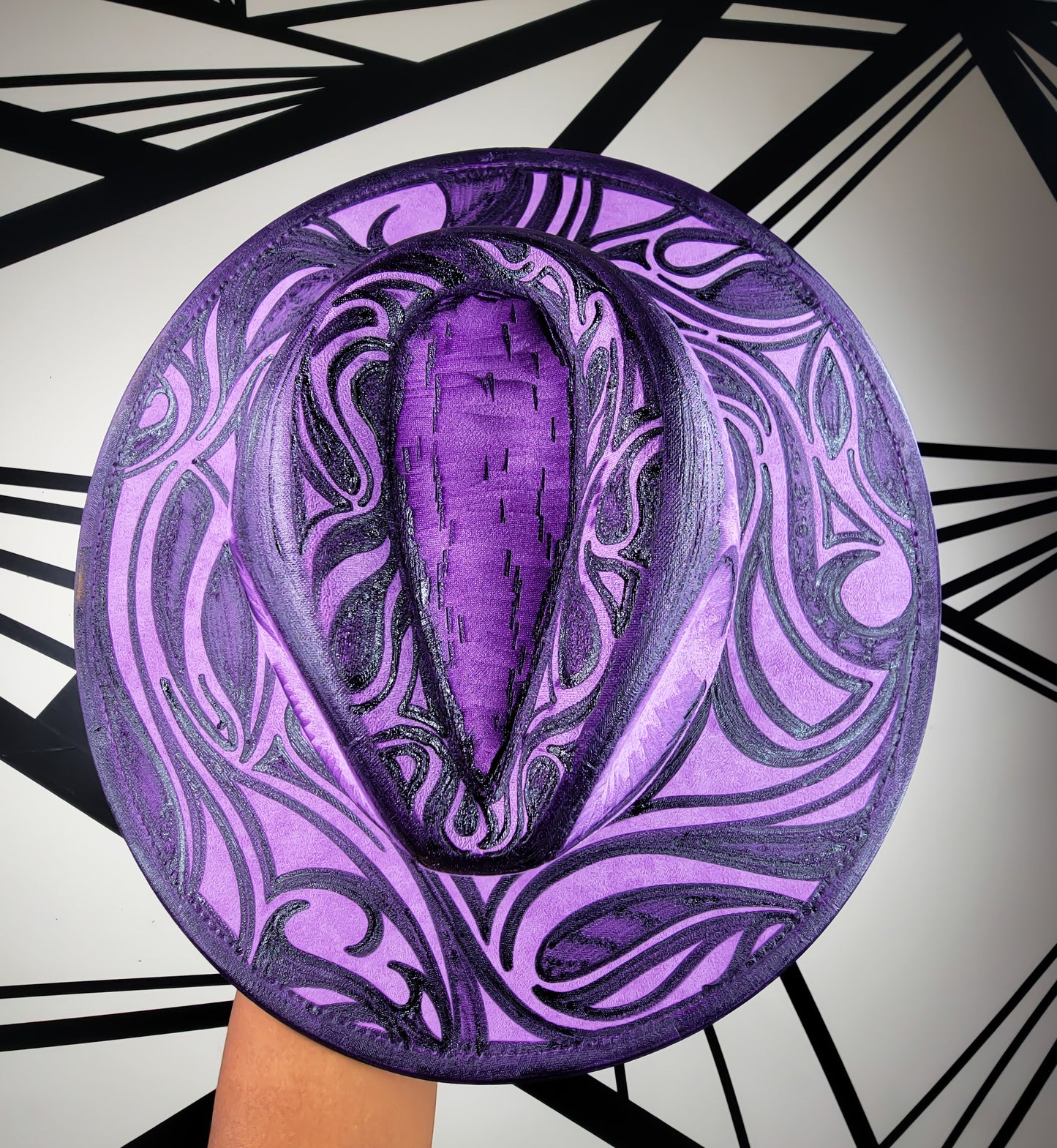 Purple Wide Brim Fedora