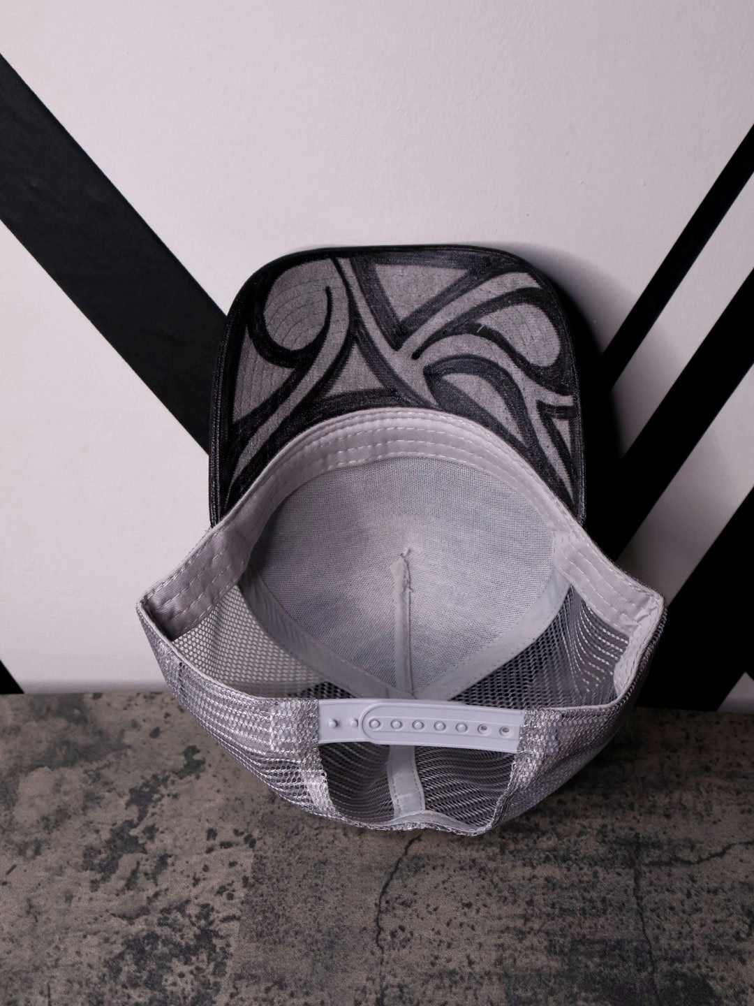 Gray Trucker Mesh Snapback