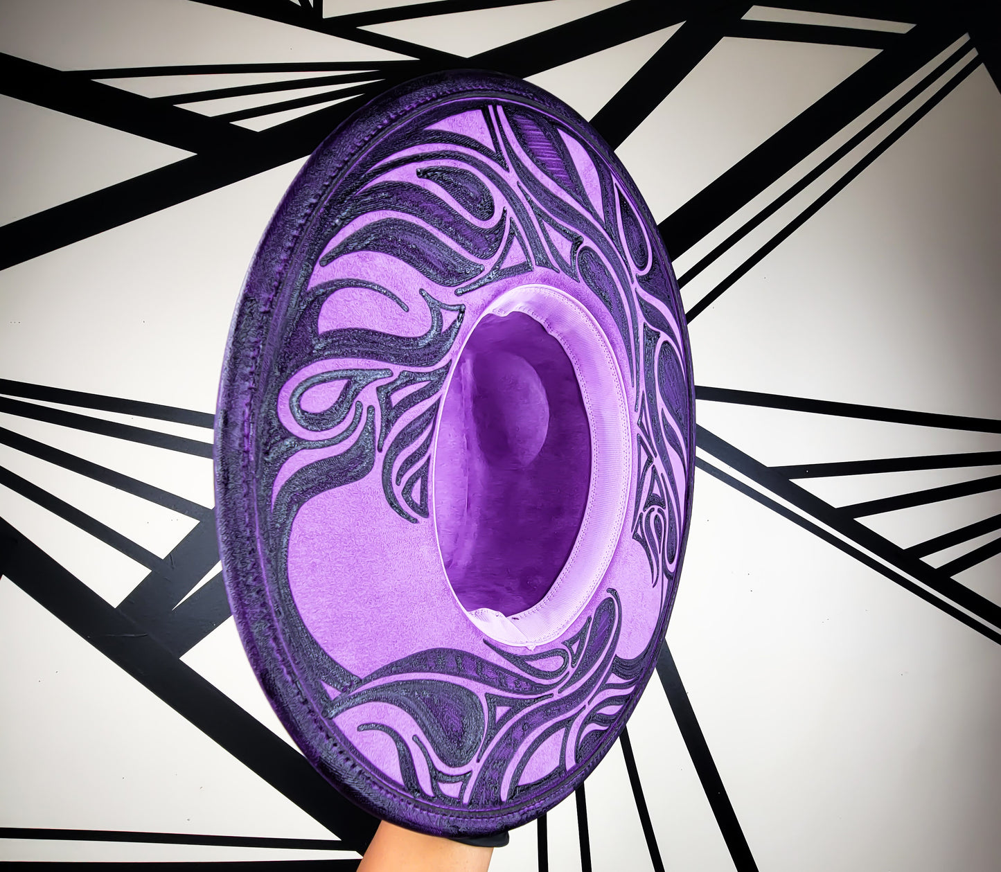 Purple Wide Brim Fedora