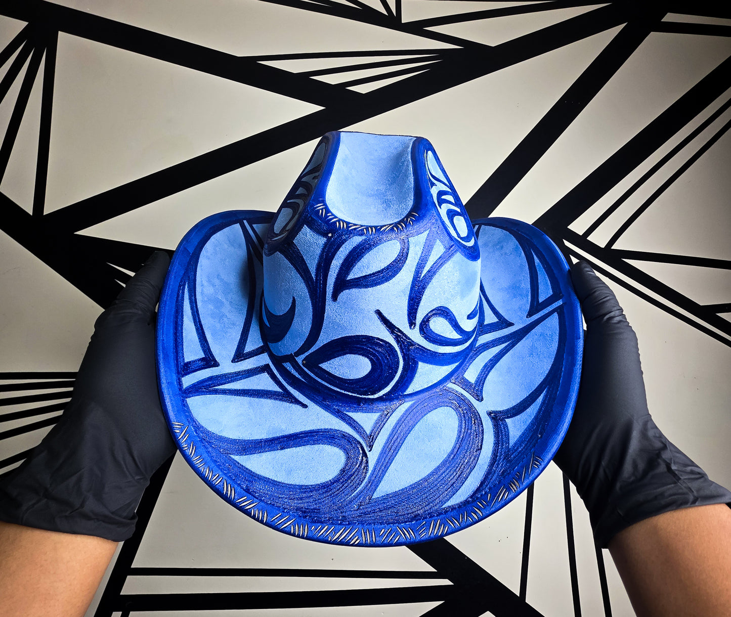 Cobalt/Baby Blue Standard Brim Cowboy Hat