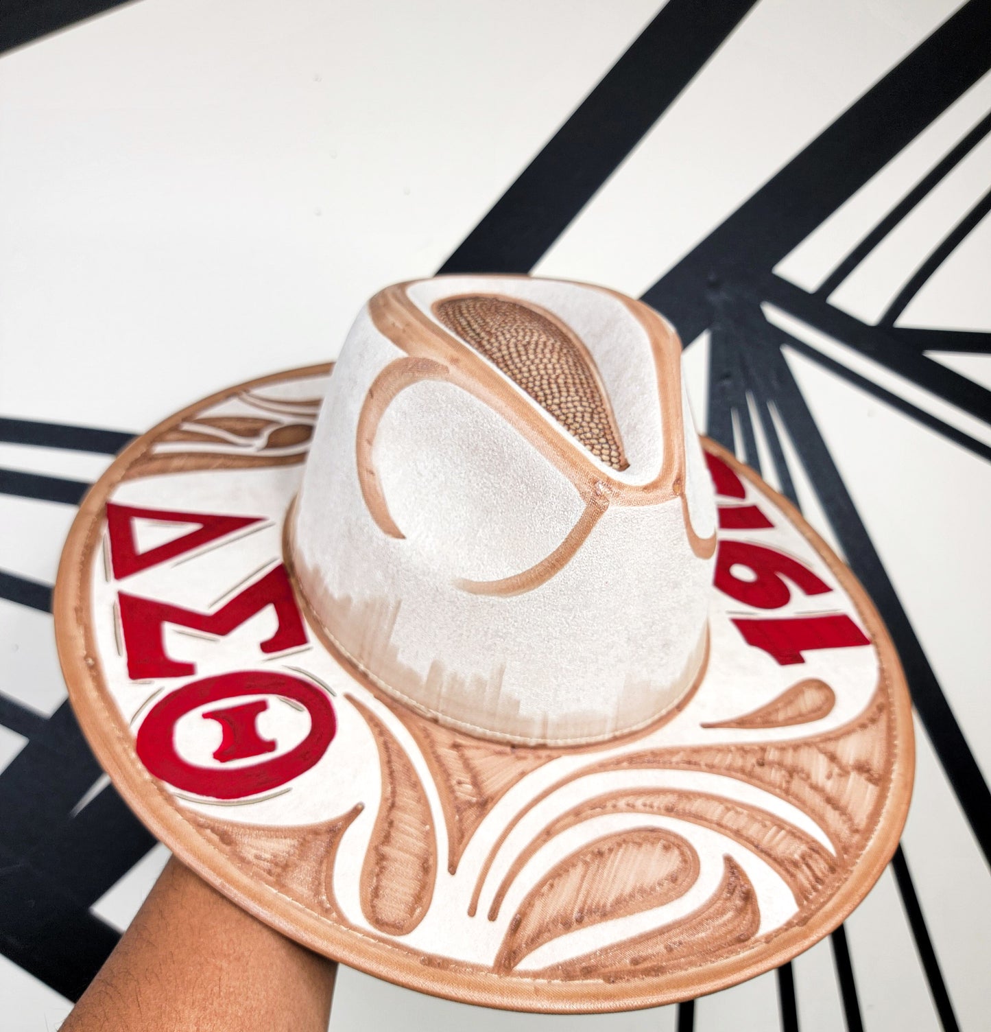 Cream Delta Sigma Theta Fedora