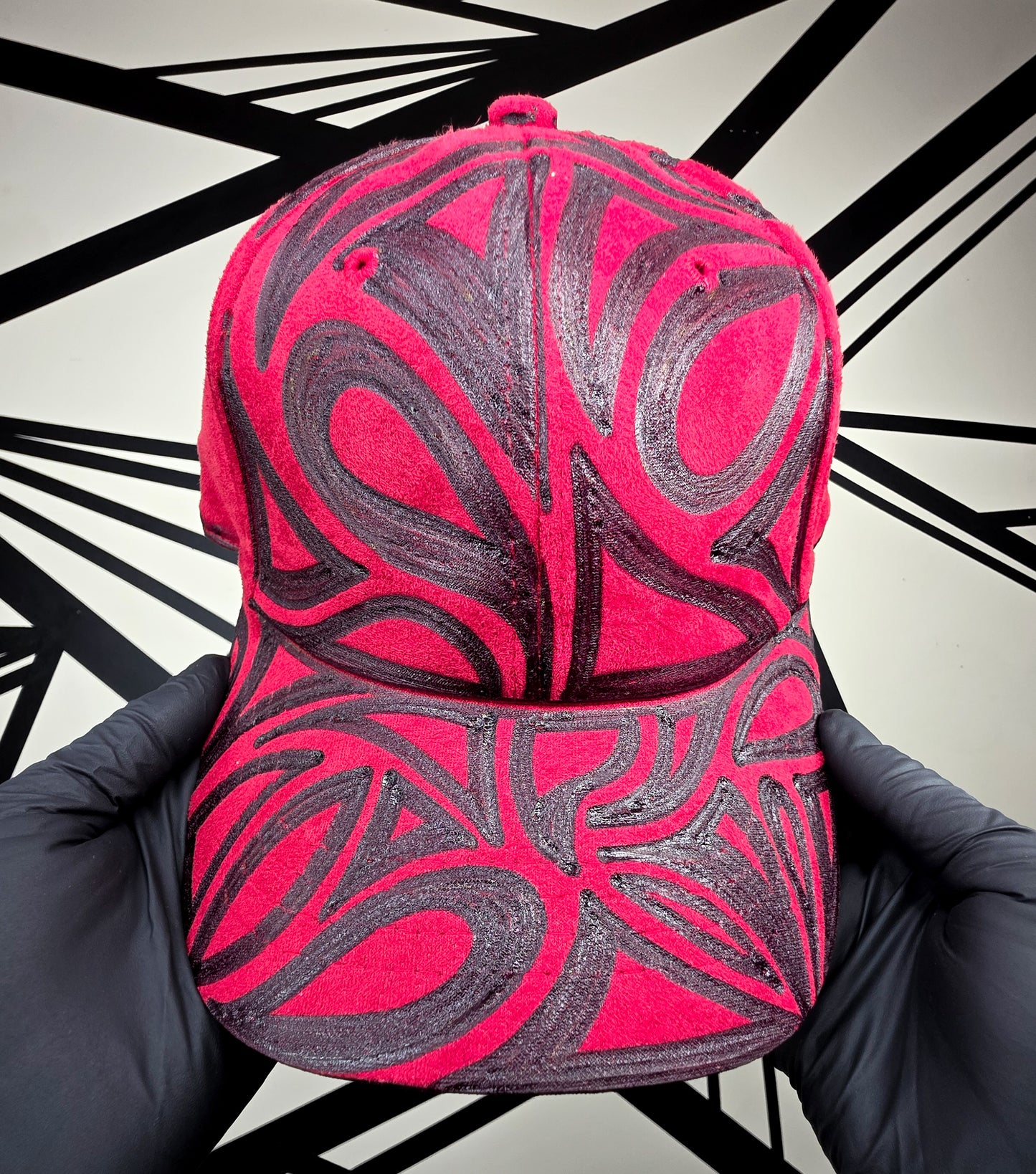 Crimson/Black Baseball Cap