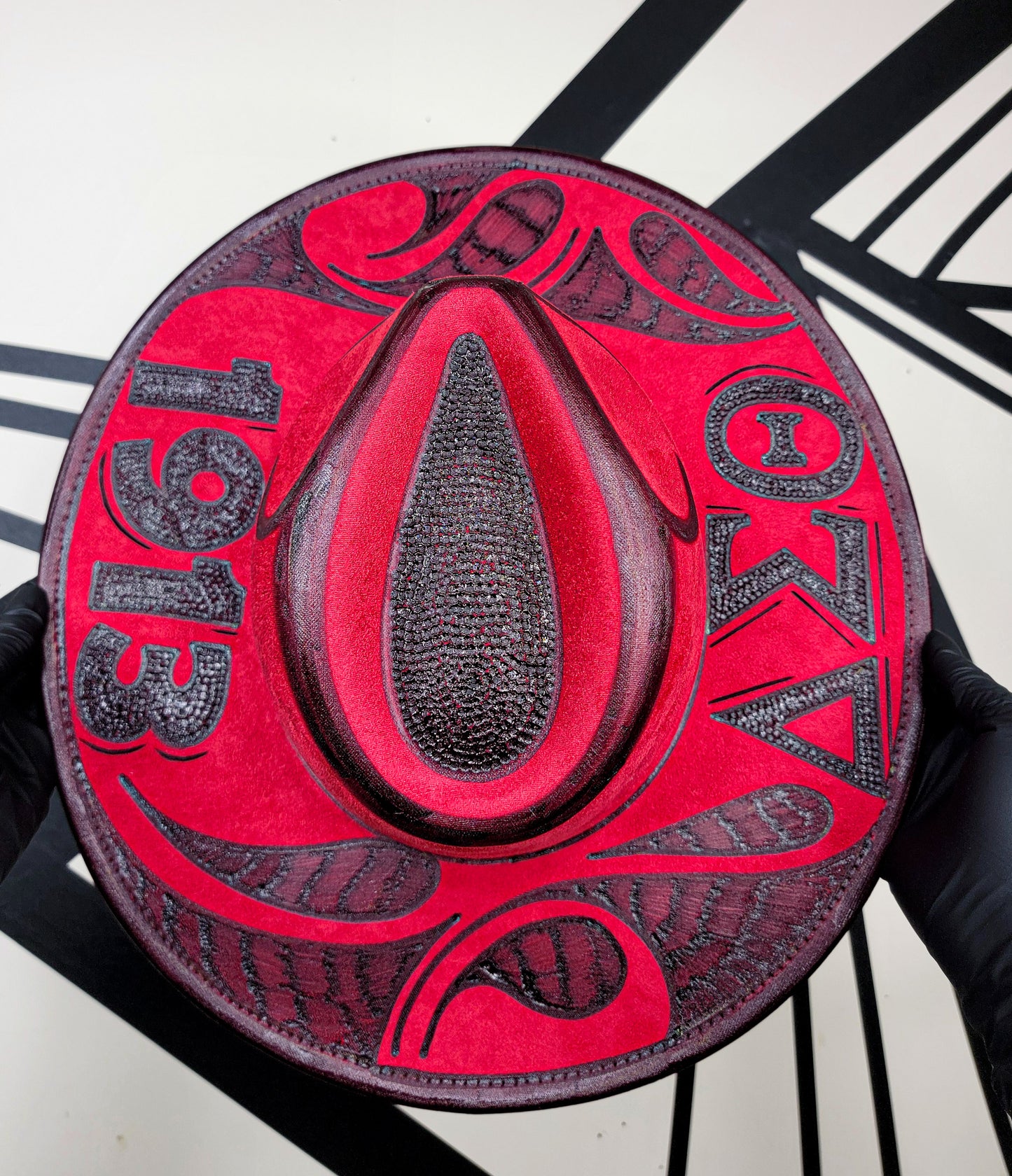 Crimson Delta Sigma Theta Fedora
