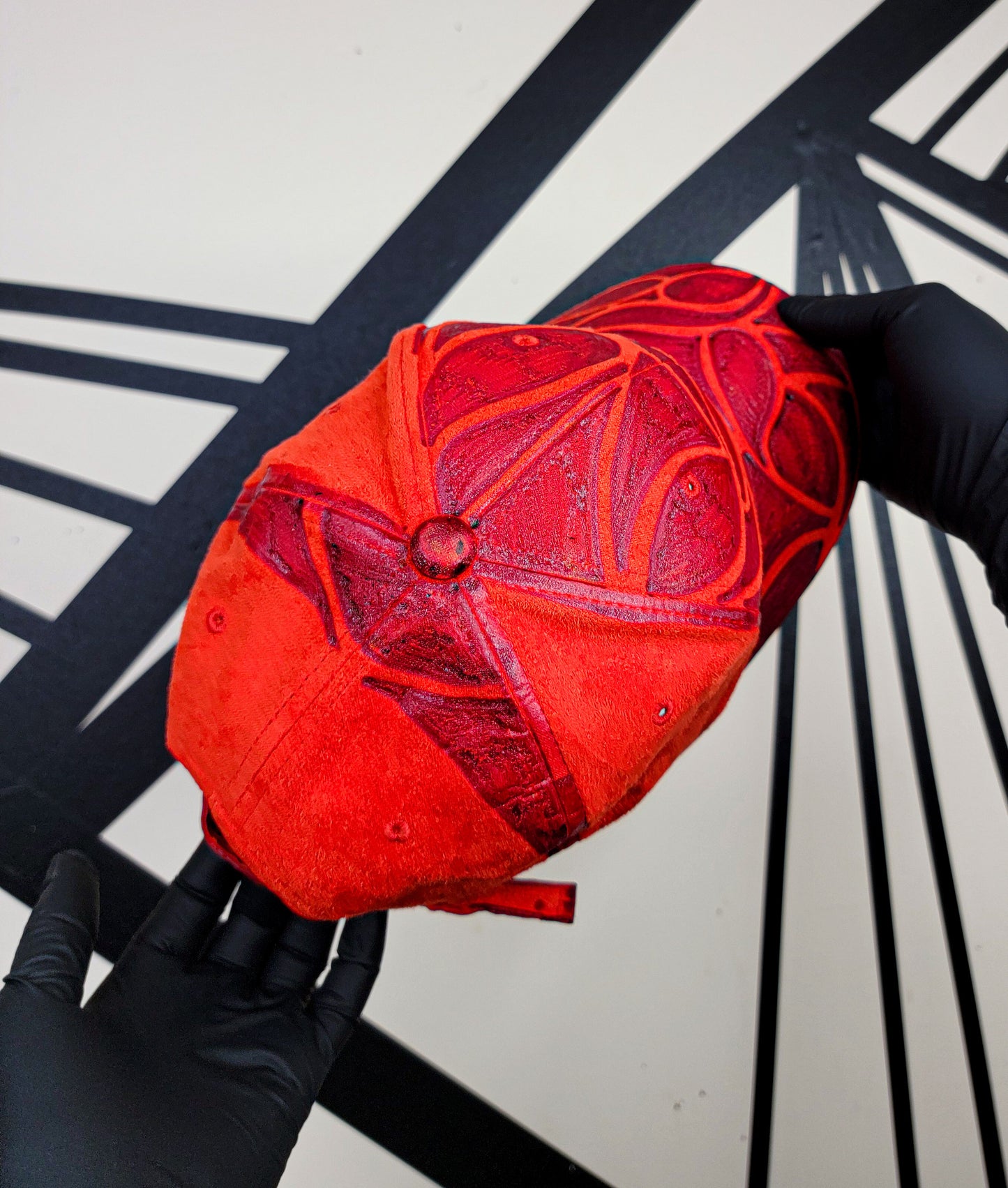 Deep Neon Orange Baseball Cap