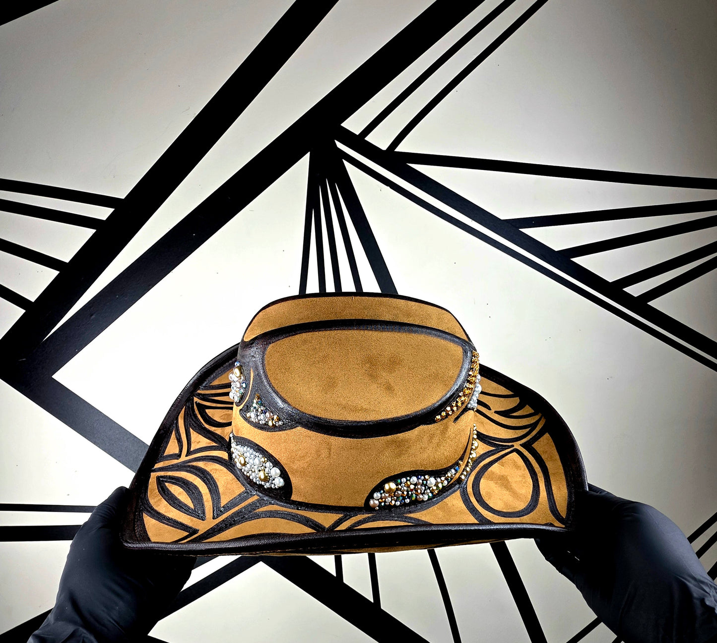 Wide Brim/Jeweled Cowboy Hat