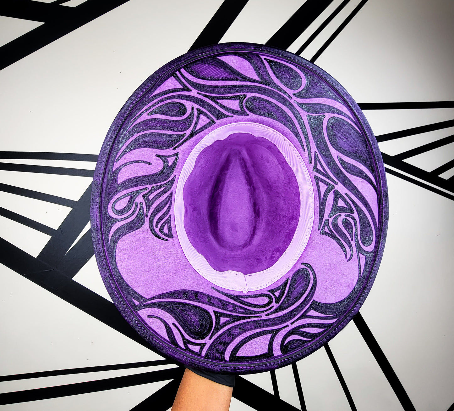 Purple Wide Brim Fedora