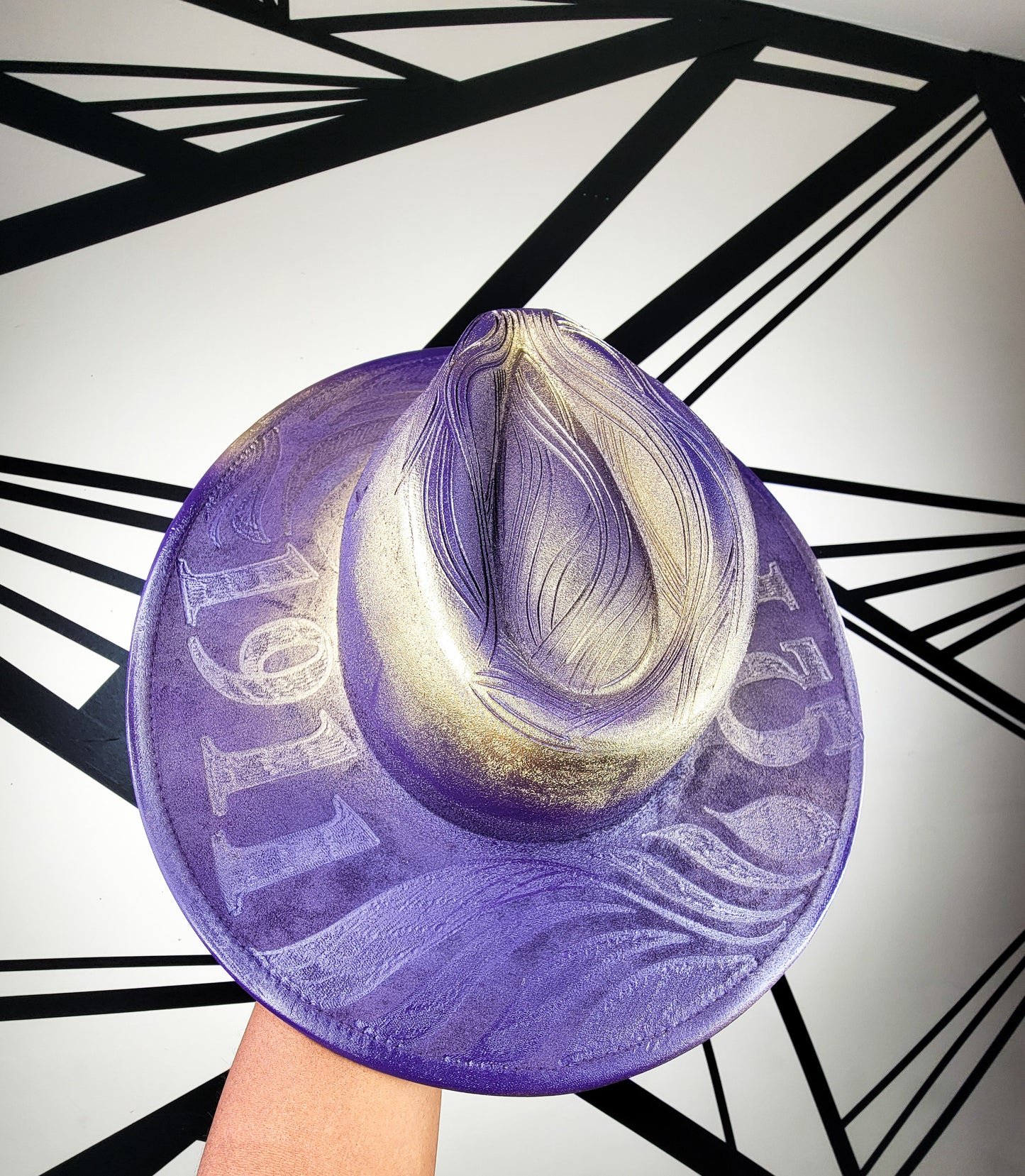 Omega Psi Phi Wide Brim Fedora