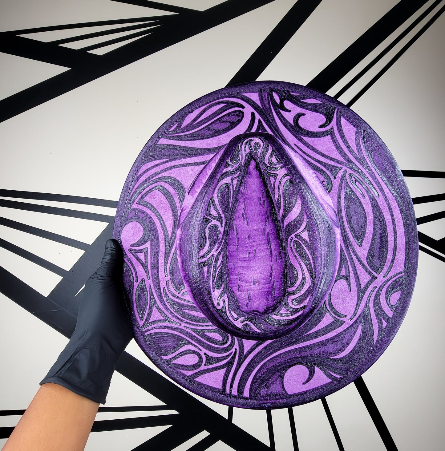 Purple Wide Brim Fedora