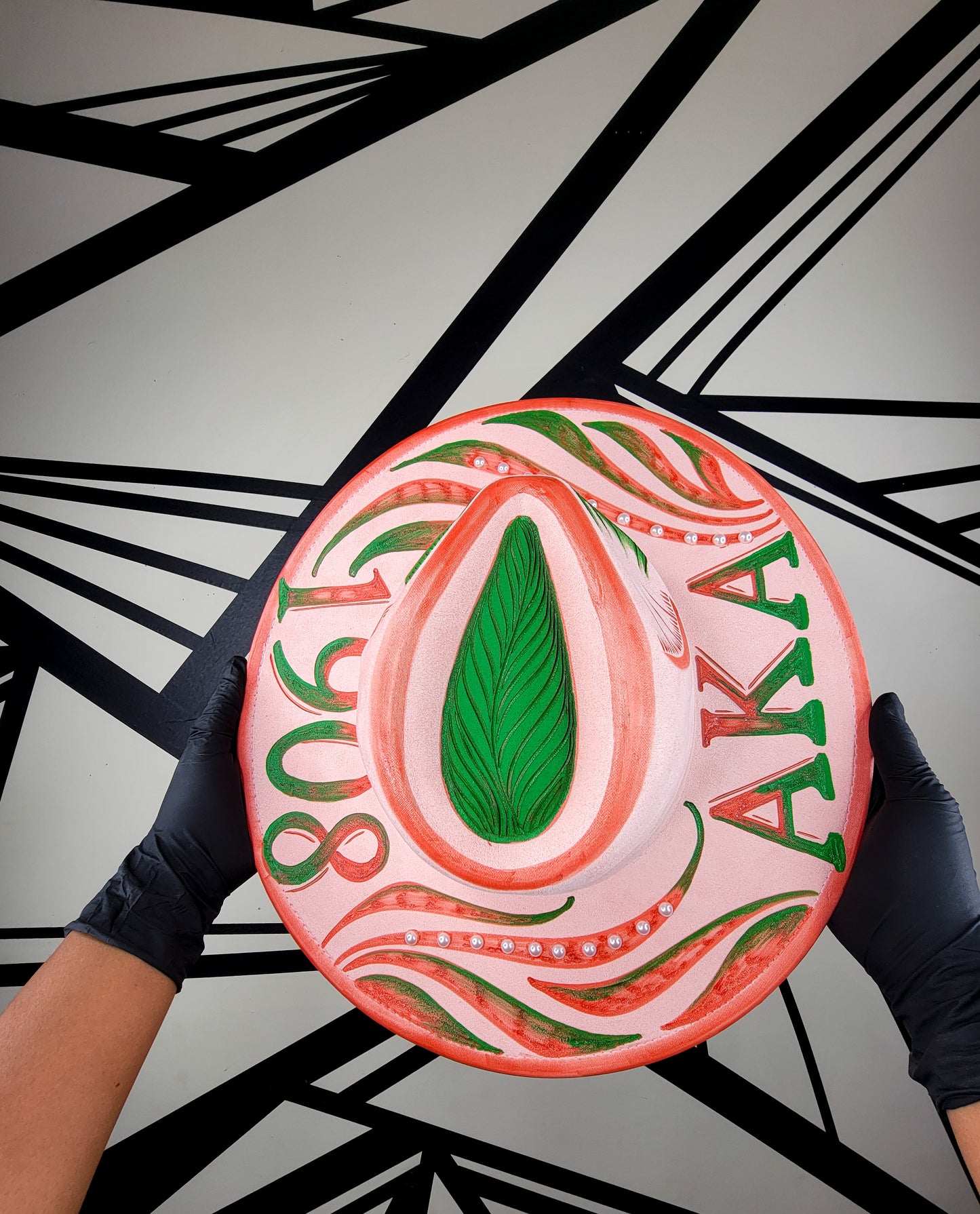 Alpha Kappa Alpha Wide Brim Fedora