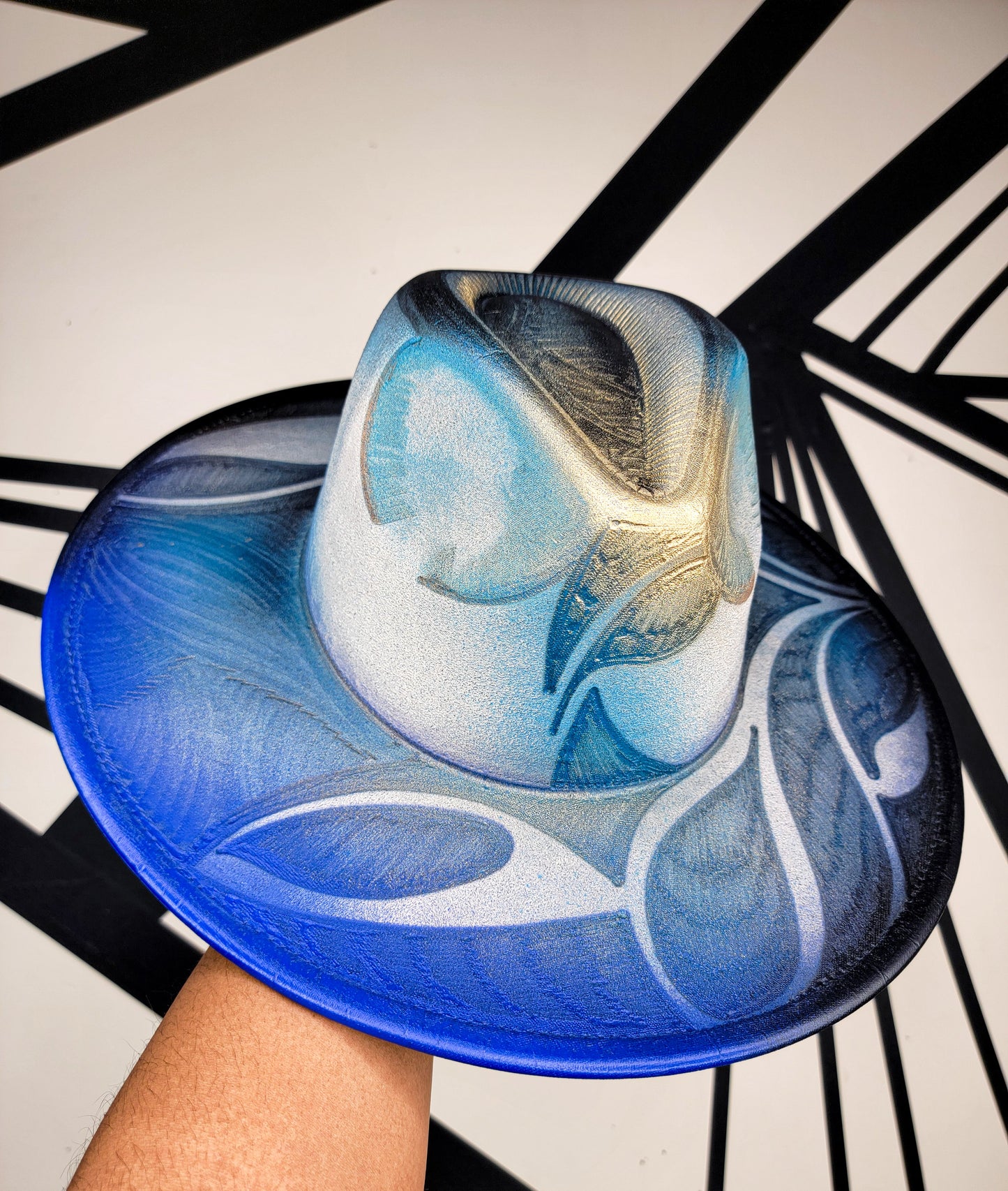 Peacock Wide Brim Fedora 4