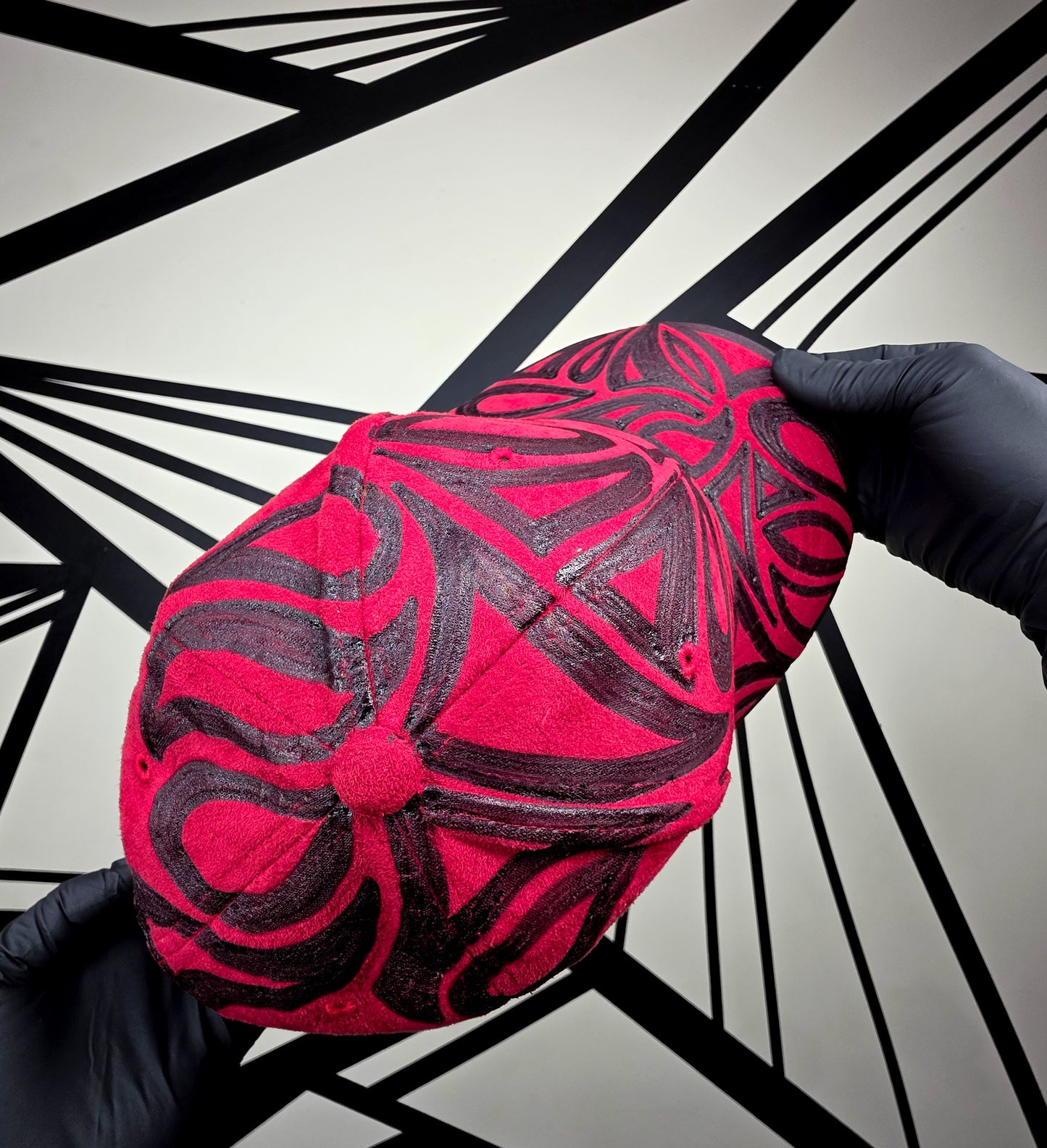 Crimson/Black Baseball Cap