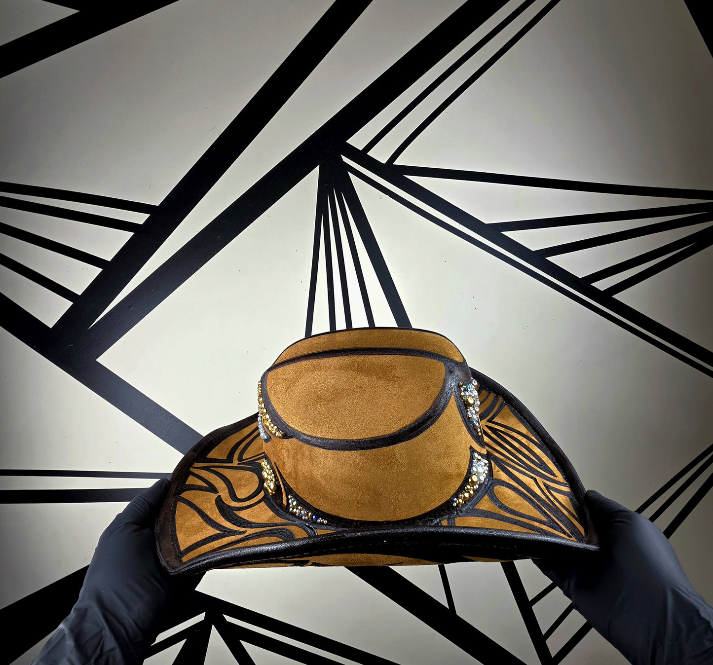 Wide Brim/Jeweled Cowboy Hat