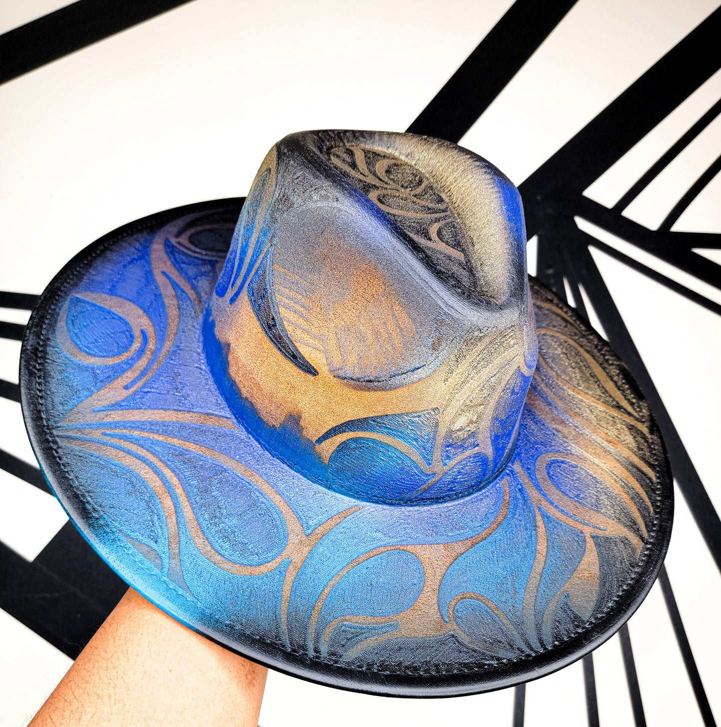 Peacock Wide Brim Fedora 6