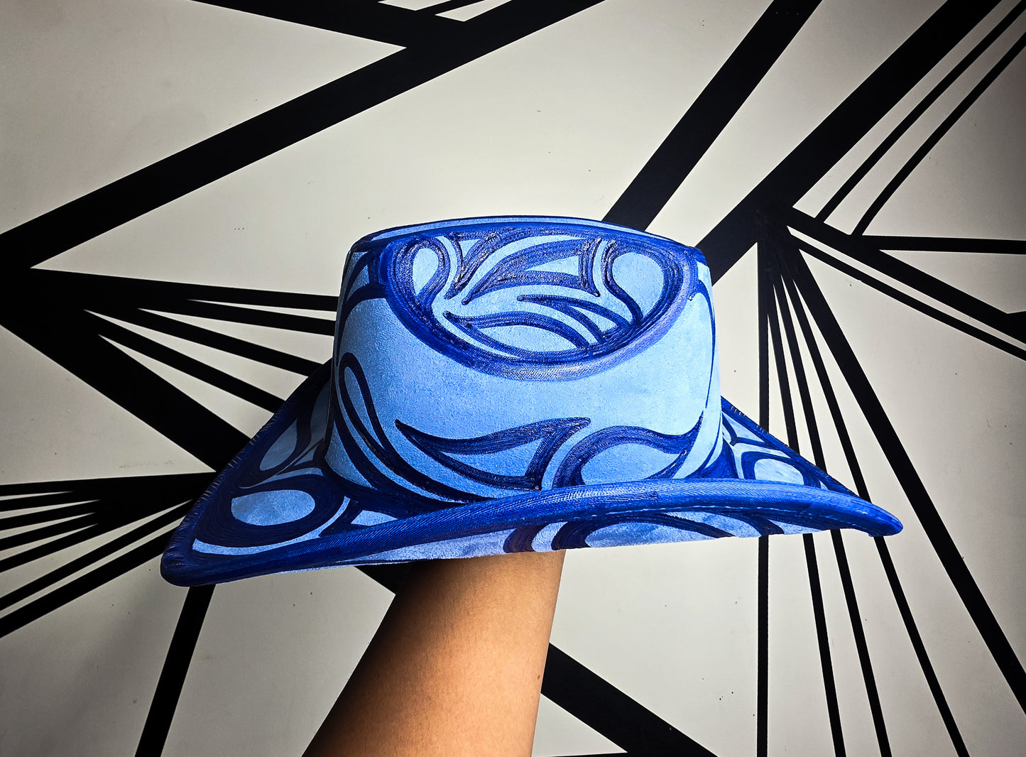 Cobalt/Baby Blue Standard Brim Cowboy Hat