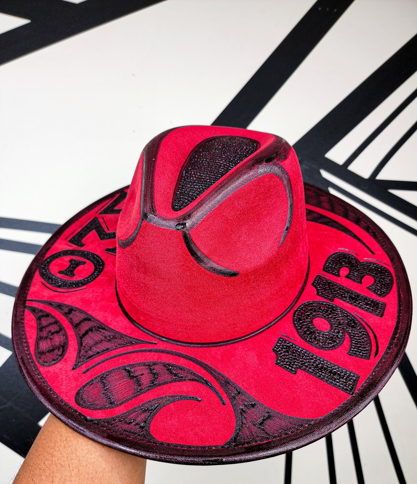 Crimson Delta Sigma Theta Fedora