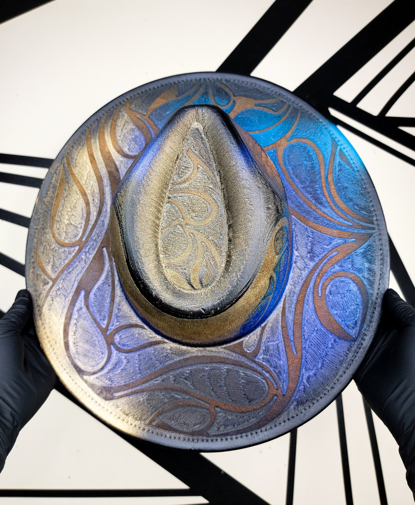 Peacock Wide Brim Fedora 6