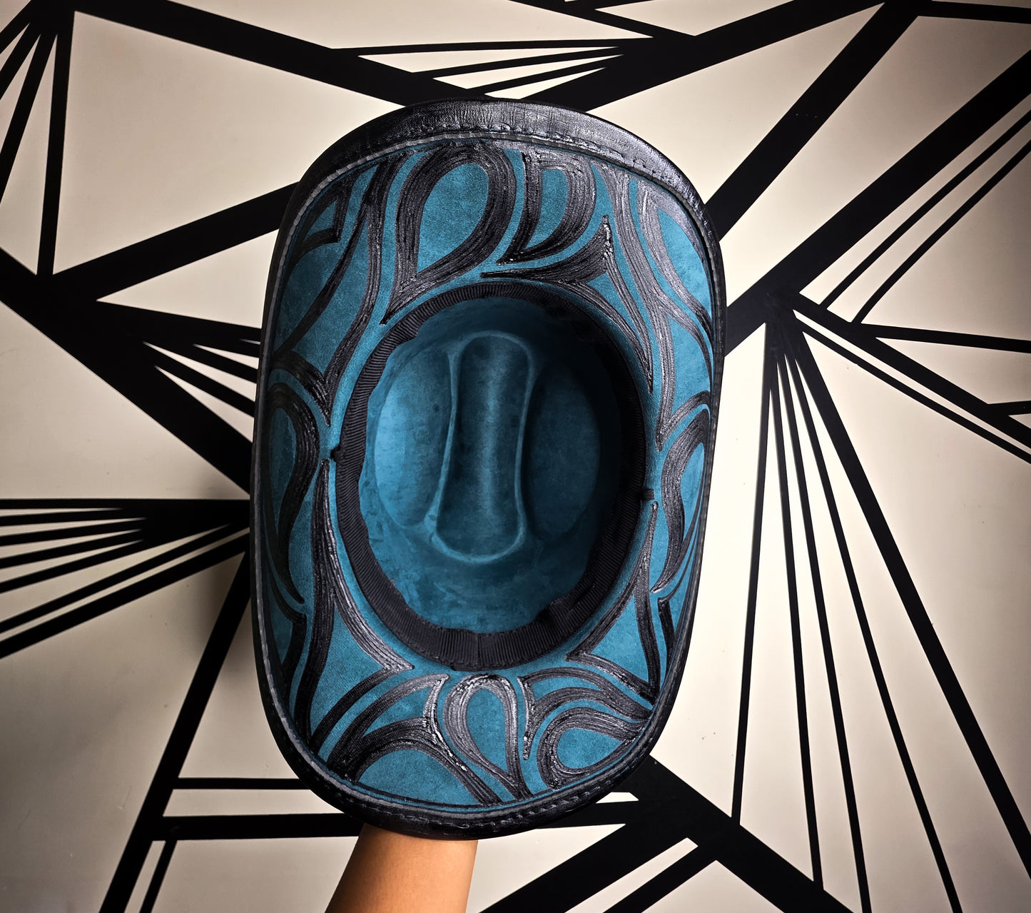 Dark Teal Standard Brim Cowboy Hat