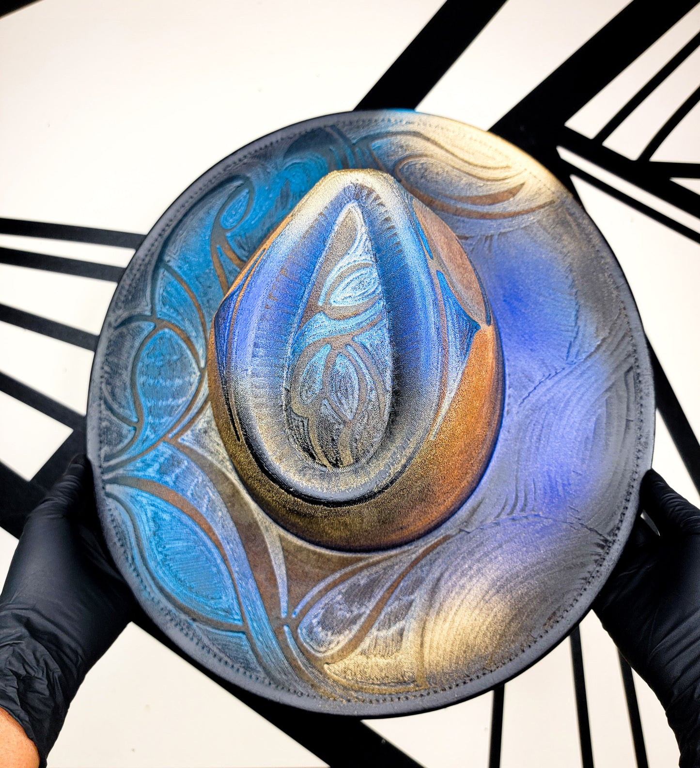 Peacock Wide Brim Fedora 3