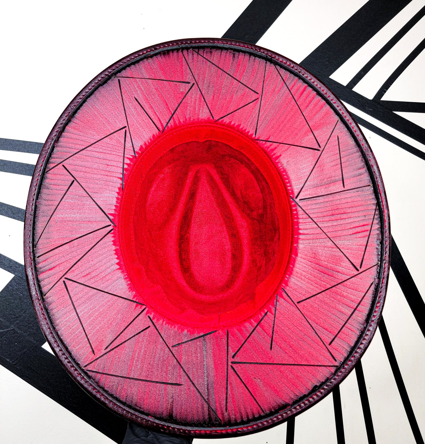 Crimson Delta Sigma Theta Fedora