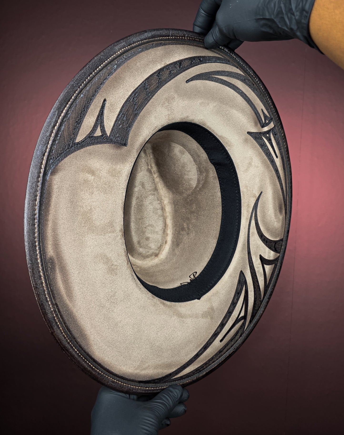 Torched Oatmeal Wide Brim Fedora