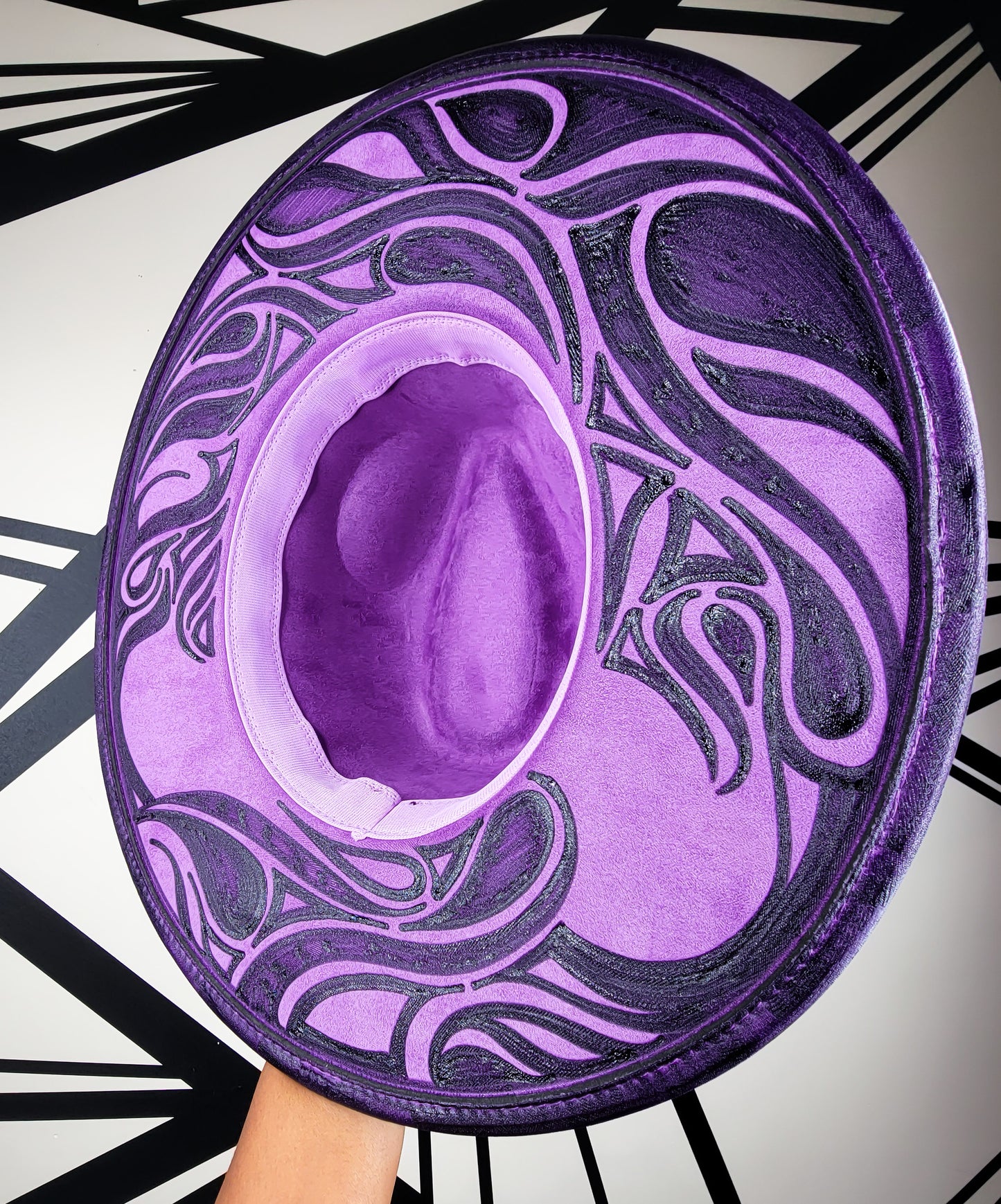 Purple Wide Brim Fedora