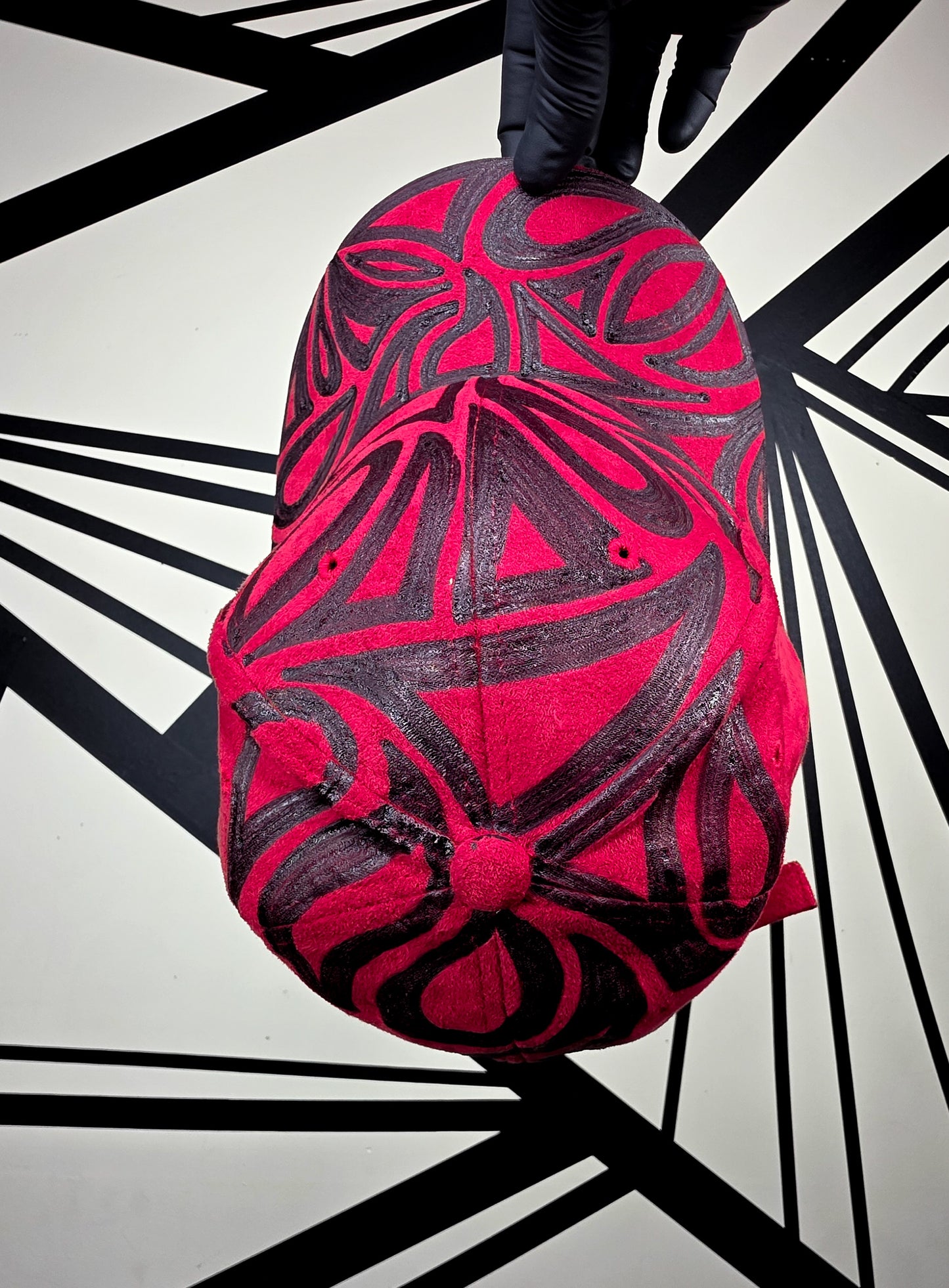Crimson/Black Baseball Cap