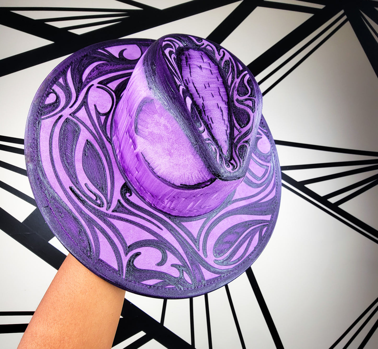 Purple Wide Brim Fedora