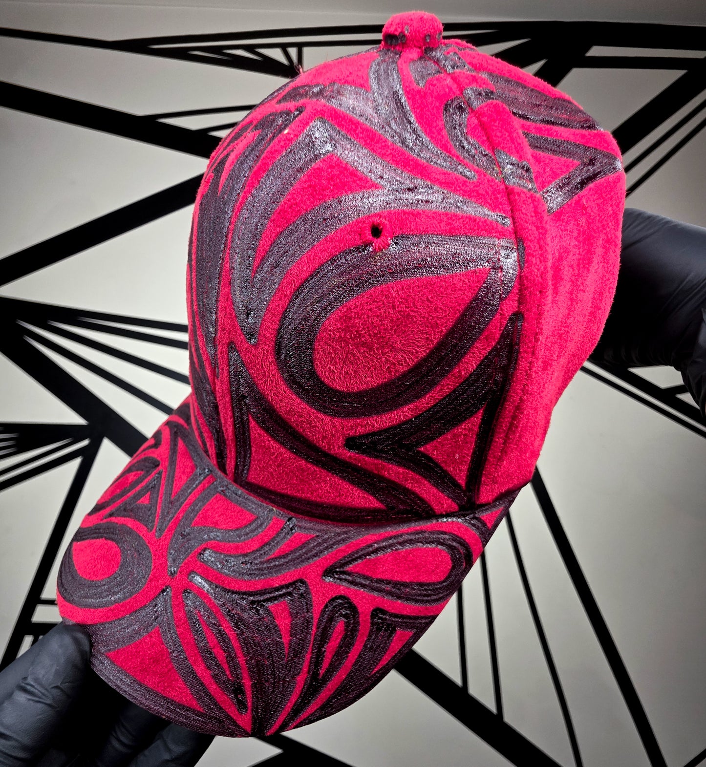 Crimson/Black Baseball Cap