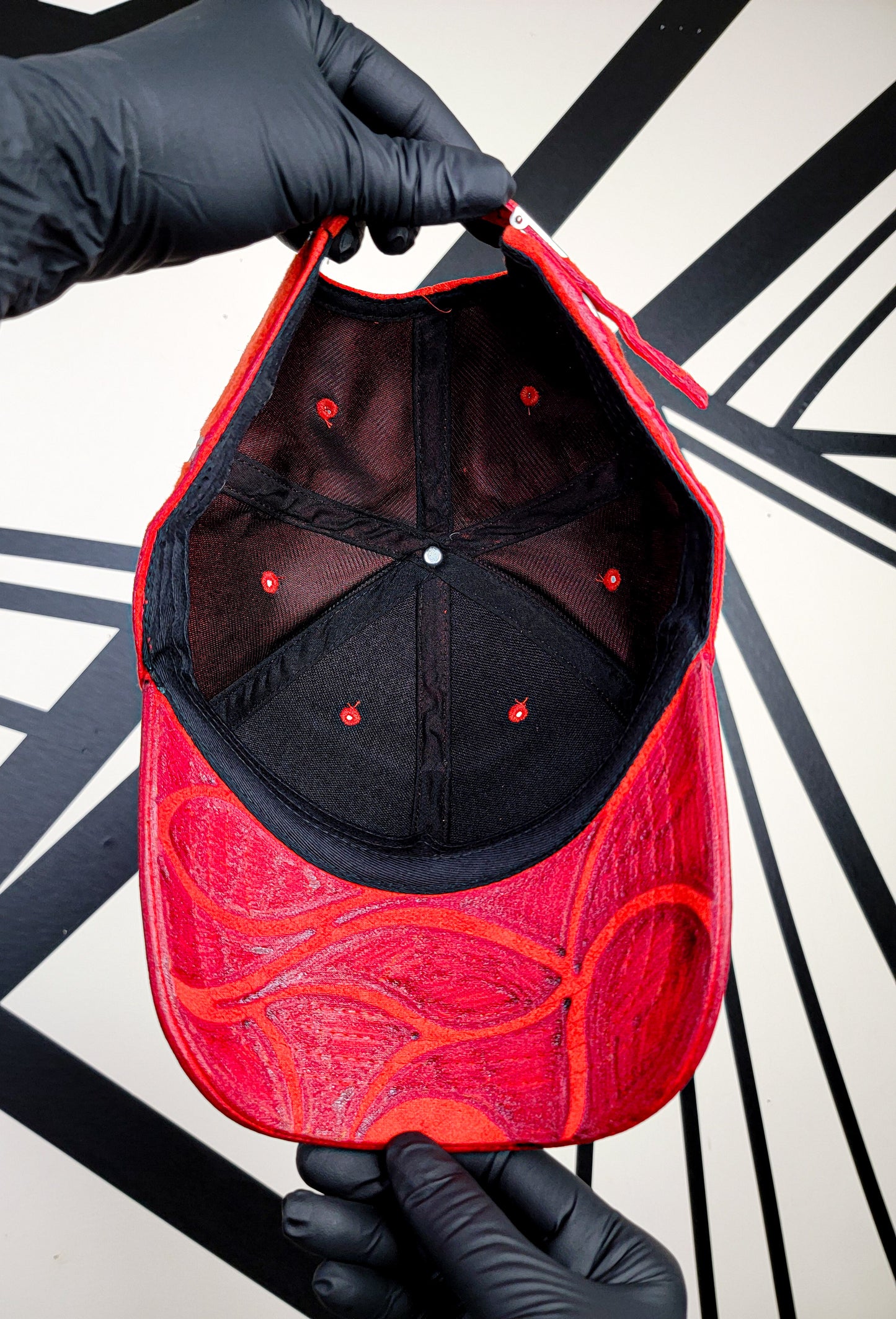 Deep Neon Orange Baseball Cap