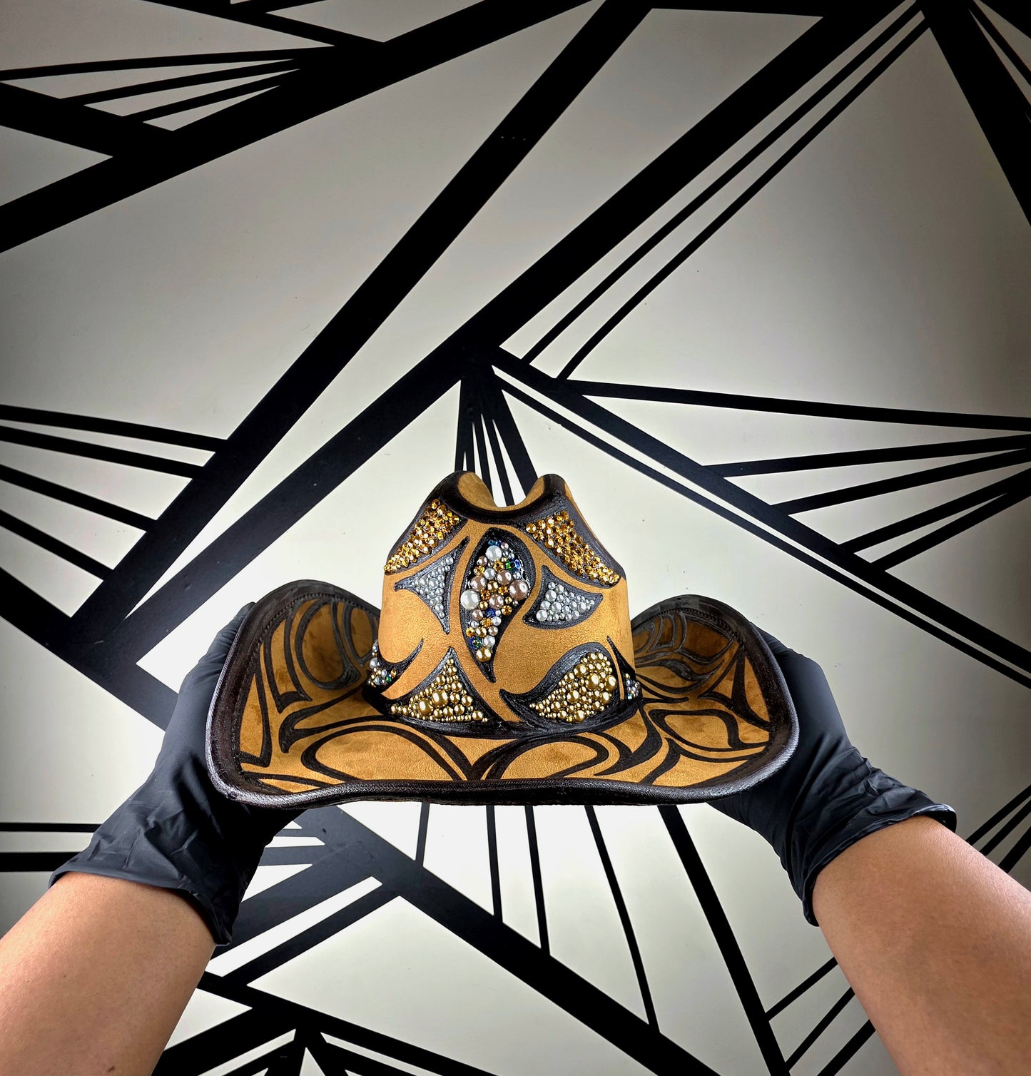 Wide Brim/Jeweled Cowboy Hat
