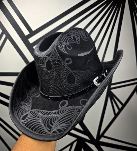 Black Wide Brim Cowboy Hat