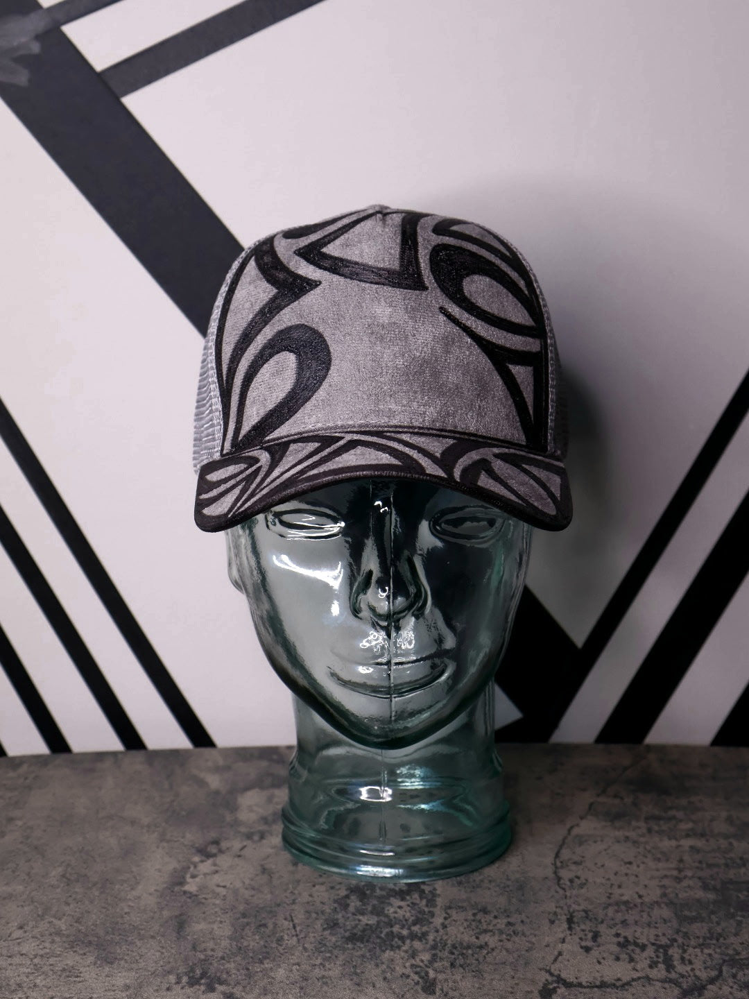 Gray Trucker Mesh Snapback