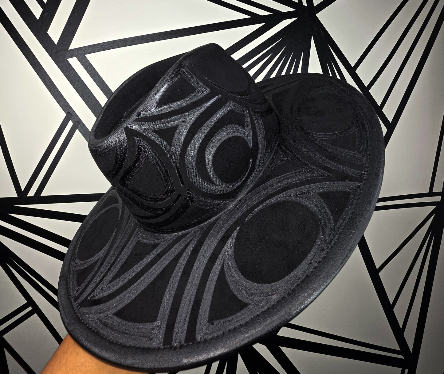 Black Wide Brim Fedora