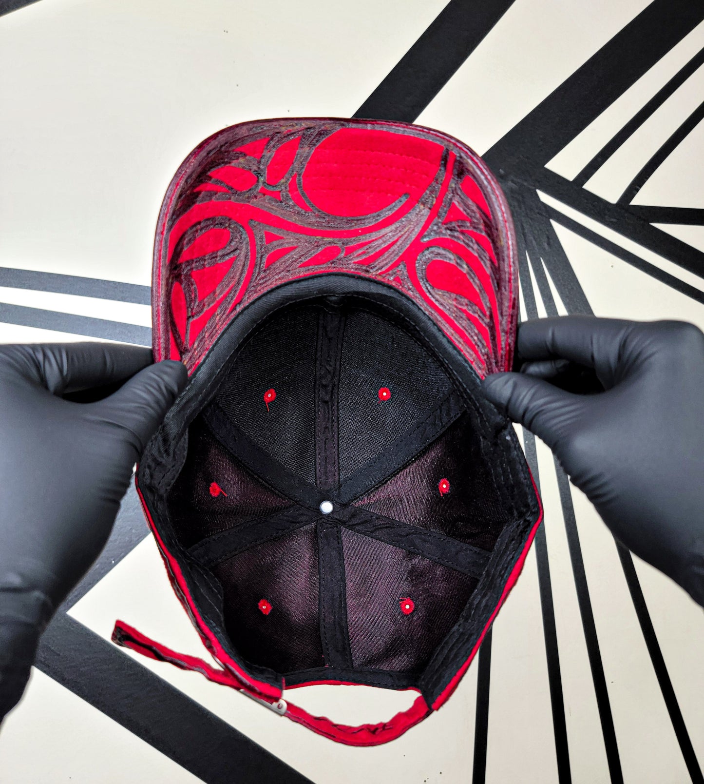 Crimson/Black Baseball Cap