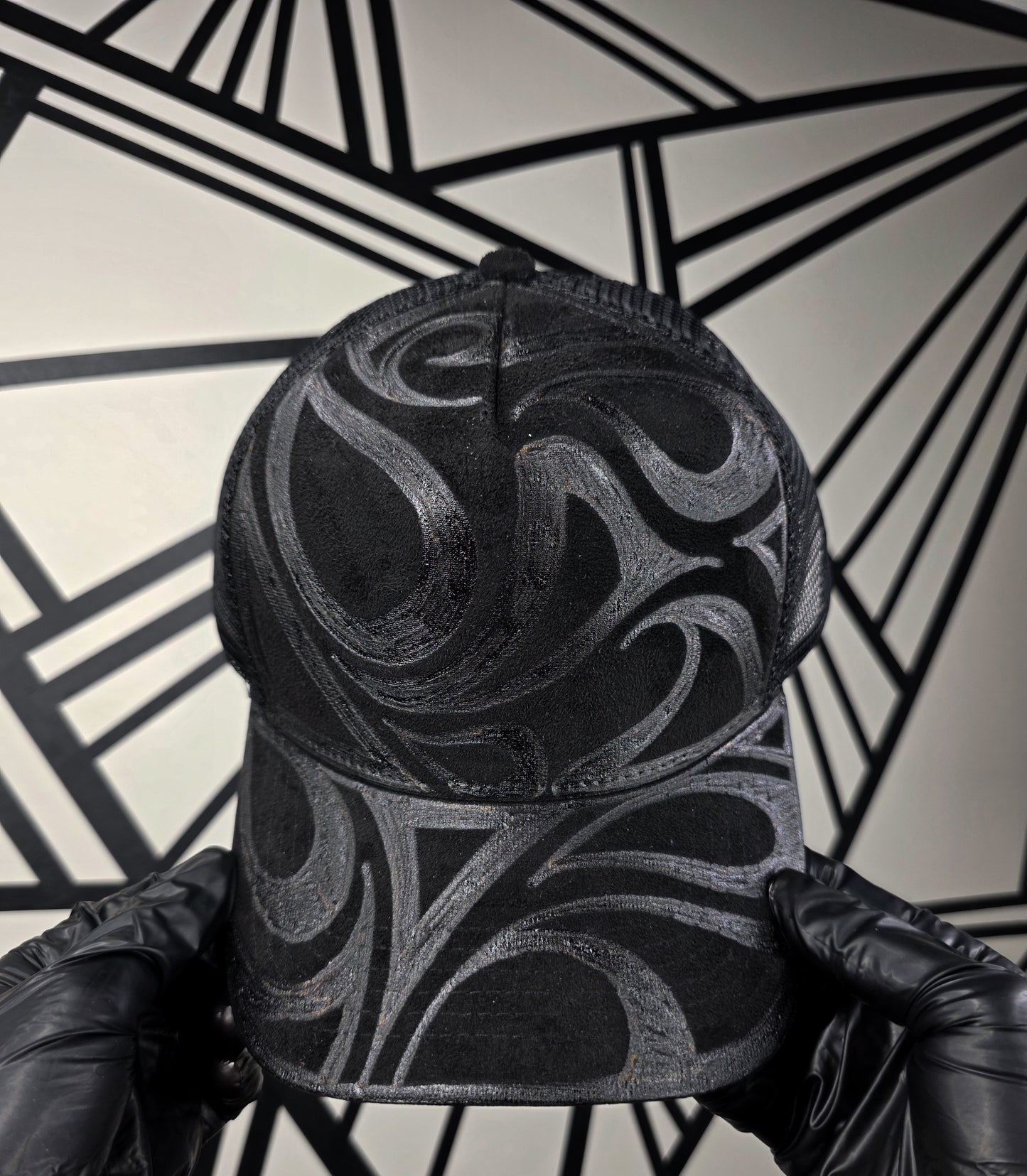 Black Trucker Mesh Snapback
