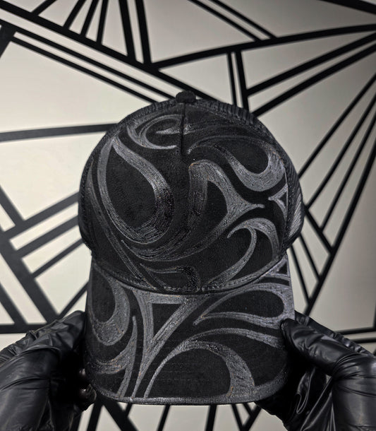 Black Trucker Mesh Snapback