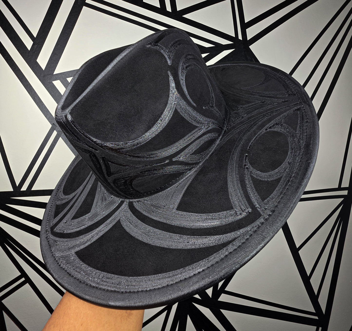Black Wide Brim Fedora