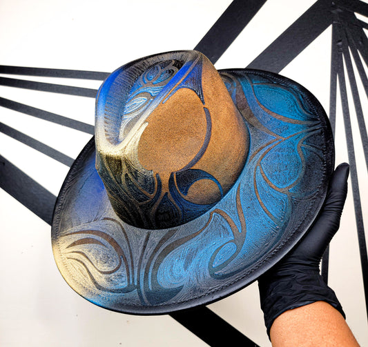 Peacock Wide Brim Fedora 3