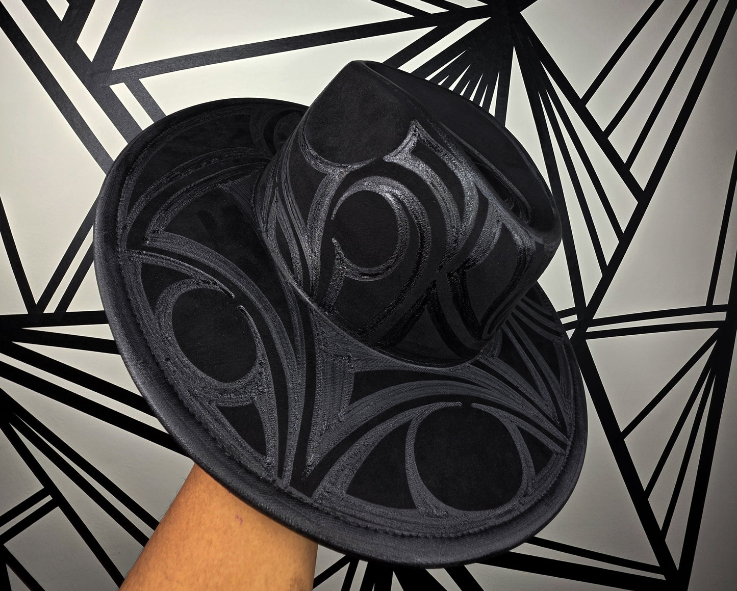 Black Wide Brim Fedora