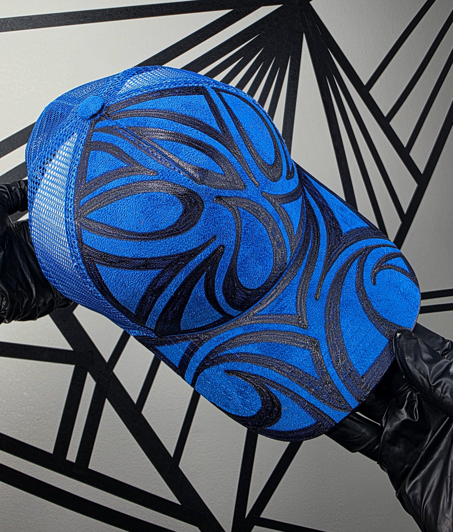 Blue Trucker Mesh Snapback