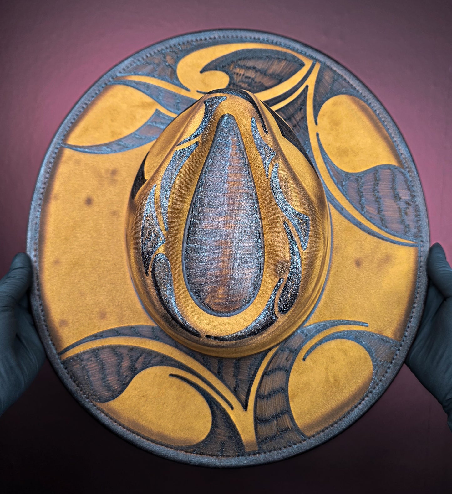 Torched Wheat Wide Brim Fedora