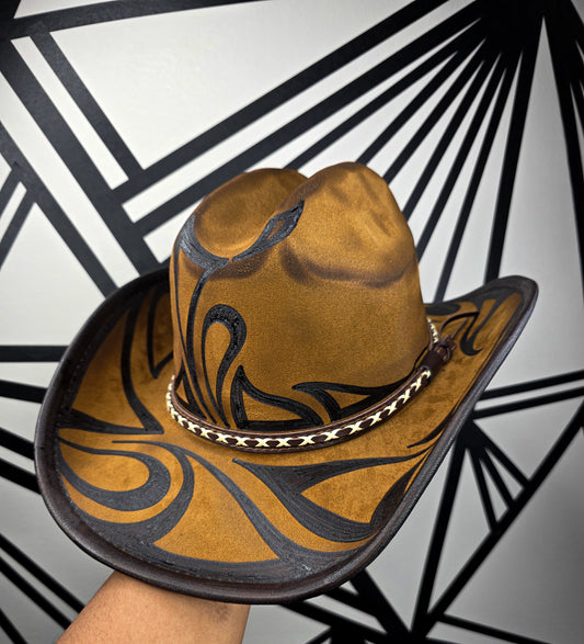 Torched Wheat Wide Brim Cowboy Hat