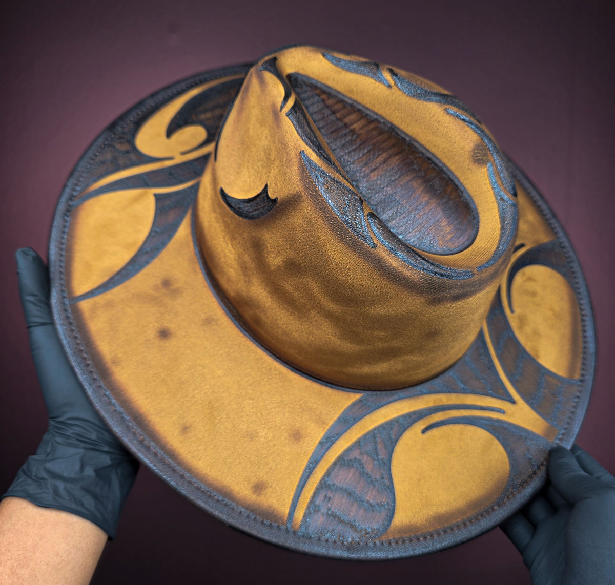 Torched Wheat Wide Brim Fedora