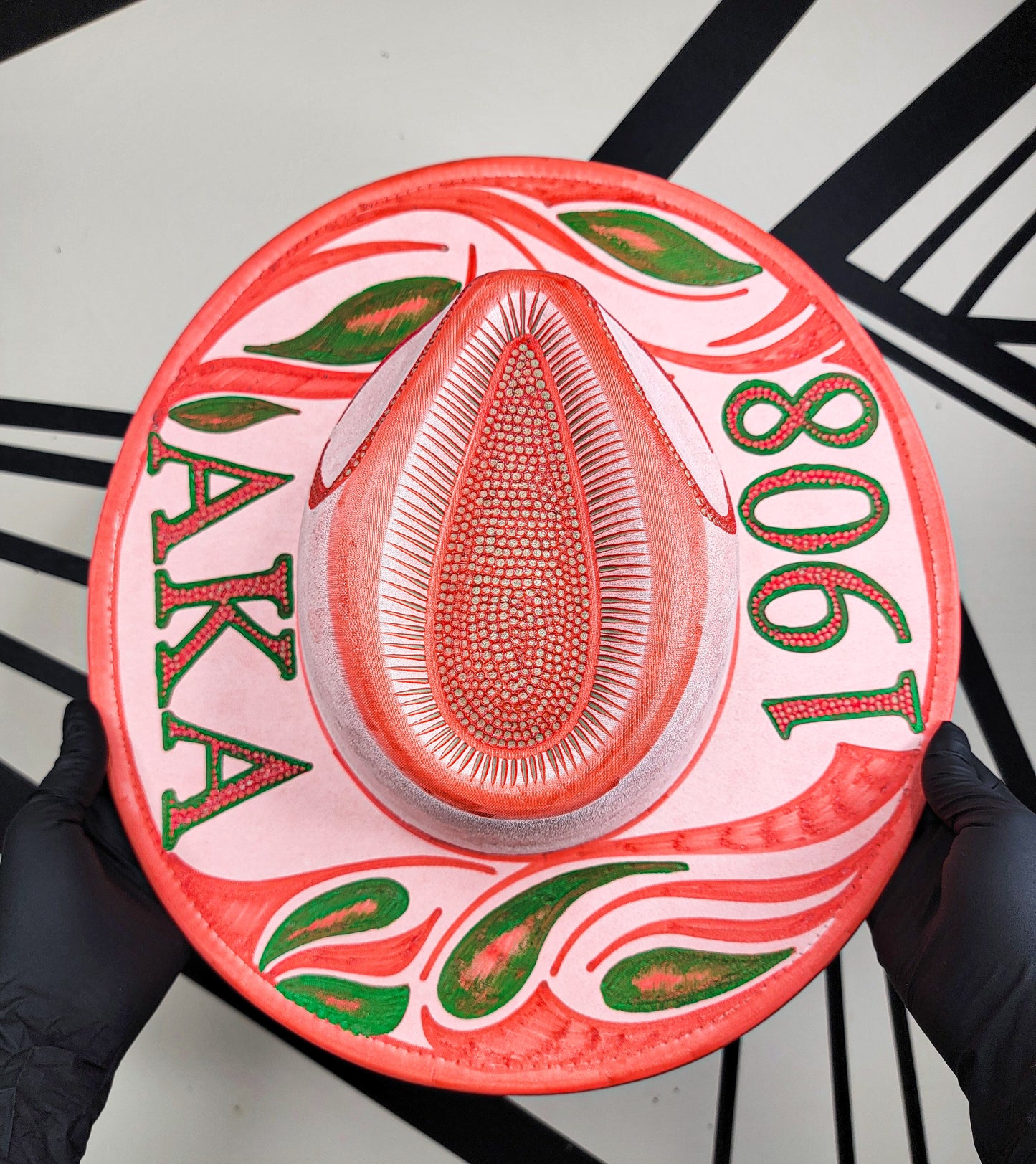 Alpha Kappa Alpha Wide Brim Fedora