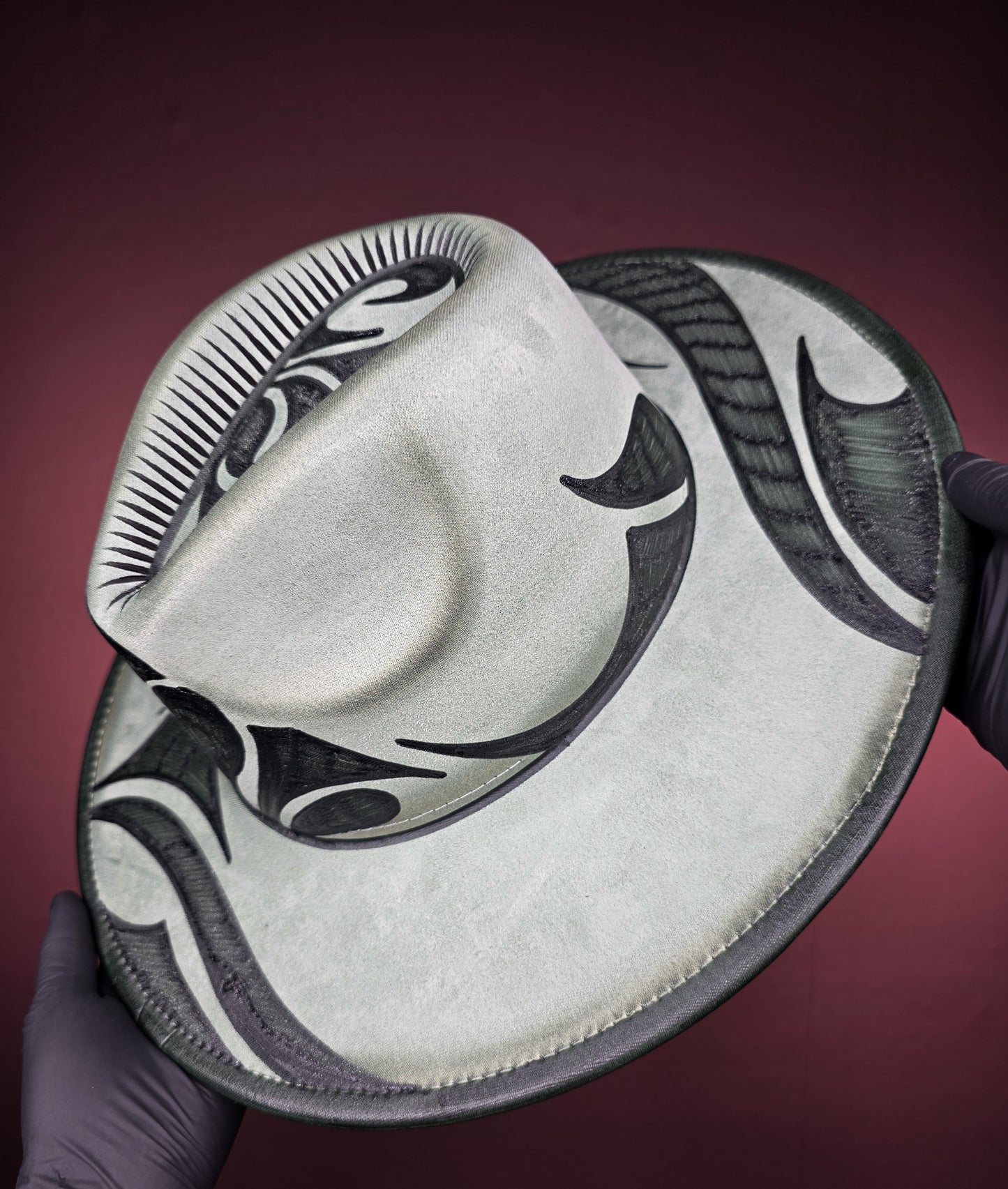 Torched Sage Wide Brim Fedora